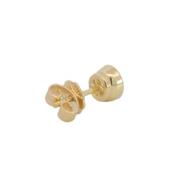 Luxus Diamant Ohrstecker 750 Gold (IF/F) - Gelbgold, Single, 0,42 ct - lupenrein, echter Brillantschmuck