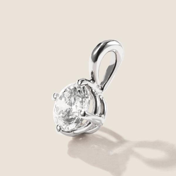 Luxus Diamant Anhänger 750 Weißgold 0,52 ct G/VS