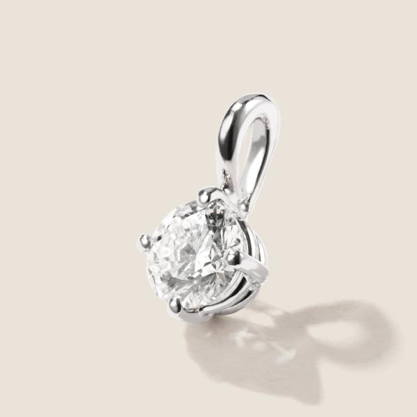 Luxus Diamant Anhänger 750 Weißgold 0,52 ct G/VS