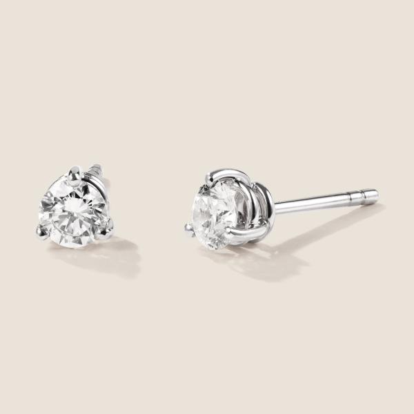 Luxus Diamant Ohrstecker Paar 750 Weißgold Brillanten 0,70 ct G/VS