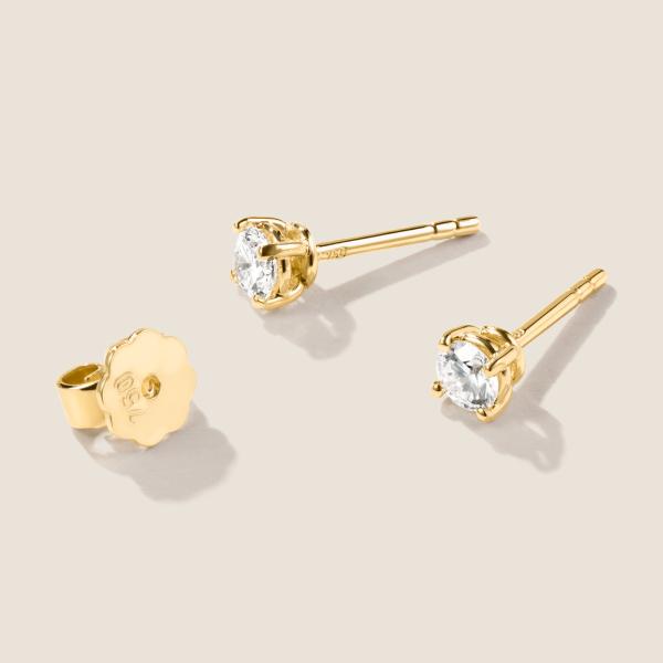 Luxus Diamant Ohrstecker Paar 750 Weißgold Brillanten 0,40 ct G/VS