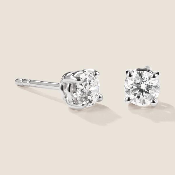 Luxus Diamant Ohrstecker Paar 750 Weißgold Brillanten 0,70 ct G/VS