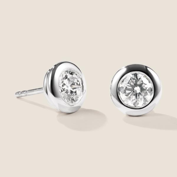 Luxus Diamant Ohrstecker Paar 750 Weißgold 1,61 ct G/VS