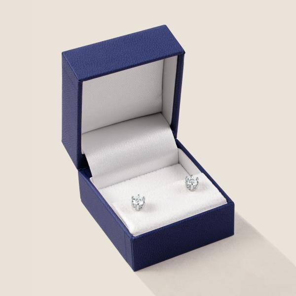 Luxus Diamant Ohrstecker Paar 750 Weißgold 0,44 ct G/VS