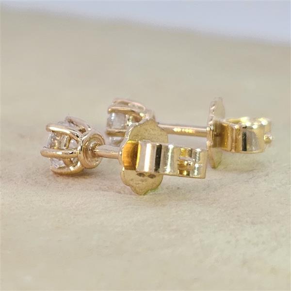 Brillant Diamant Ohrstecker 750/- Gelbgold 18 Karat Gold 0,50 Karat G/VS