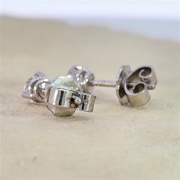 Brillant Diamant Ohrstecker Paar 750/- Weißgold 18 Karat Gold 0,50 Karat G/VS
