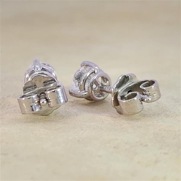 Luxus Diamant Ohrstecker 750 Gold (IF/F) - Weißgold, 3 Krappen, 1,02 ct - lupenrein, echter Brillantschmuck