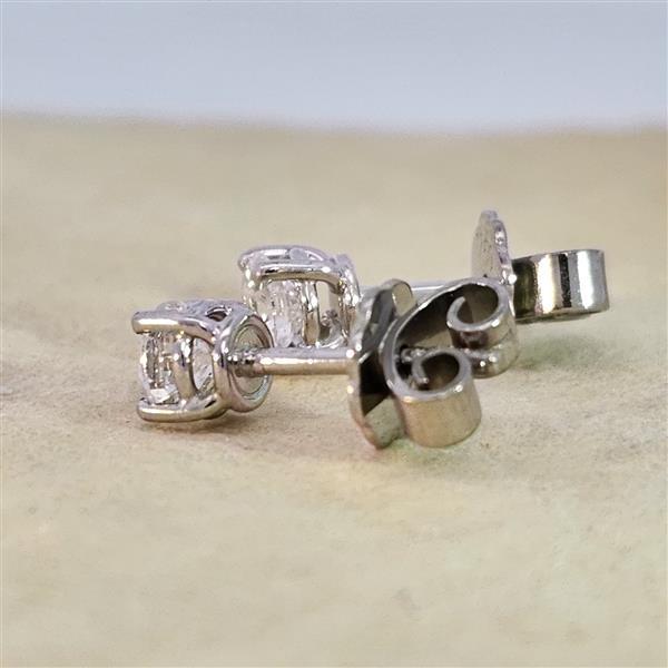 Brillant Diamant Ohrstecker Paar 750/- Weißgold 18 Karat Gold 0,60 Karat G/VS