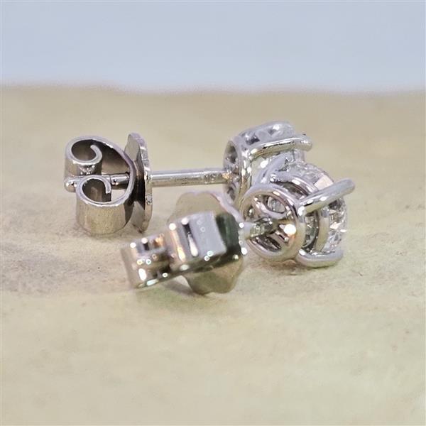 Brillant Diamant Ohrstecker 750/- Weißgold 18 Karat Gold 1,43 Karat G/VS