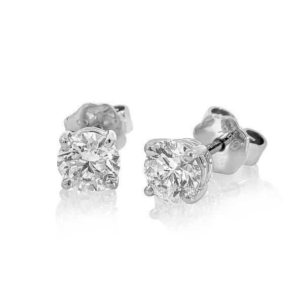 Brillant Diamant Ohrstecker 750/- Weißgold 18 Karat Gold 1,43 Karat G/VS
