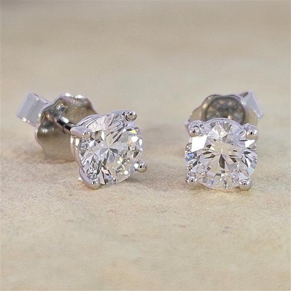 Brillant Diamant Ohrstecker 750/- Weißgold 18 Karat Gold 1,43 Karat G/VS