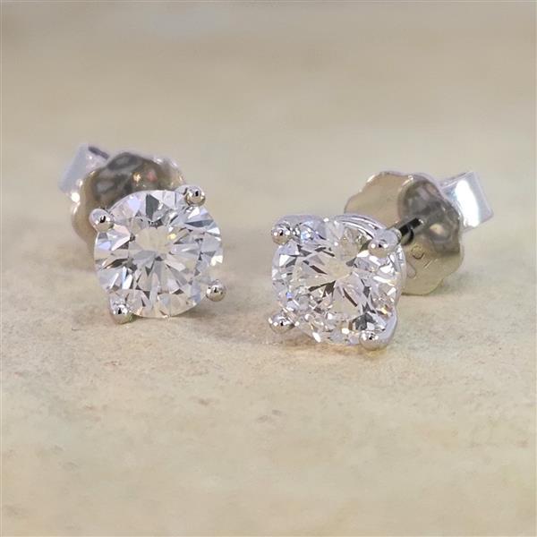 Brillant Diamant Ohrstecker 750/- Weißgold 18 Karat Gold 1,43 Karat G/VS