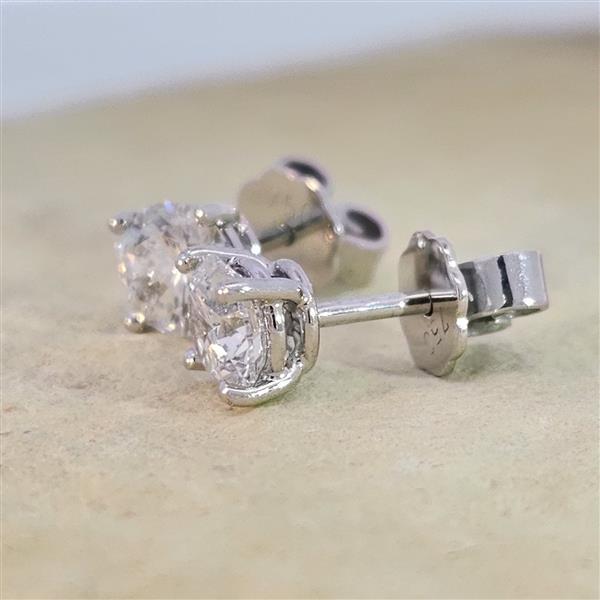 Brillant Diamant Ohrstecker 750/- Weißgold 18 Karat Gold 1,43 Karat G/VS