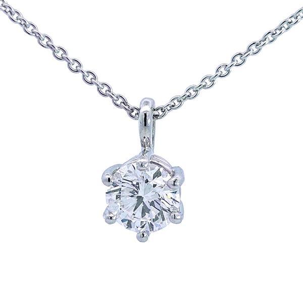 Diamant Anhänger 750 Gold - Weißgold, 0,81 ct - echter Brillantschmuck