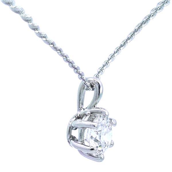 Diamant Anhänger 750 Gold - Weißgold, 0,81 ct - echter Brillantschmuck