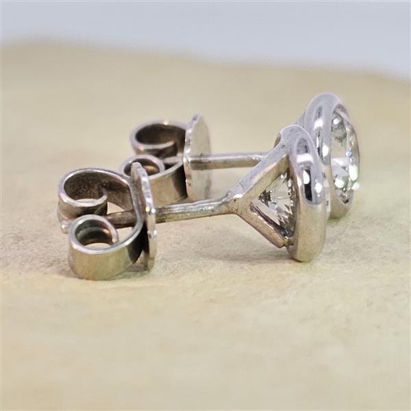 Brillant Diamant Ohrstecker 750/- Weißgold 18 Karat Gold 1,02 Karat G/VS
