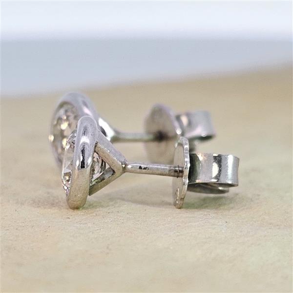 Brillant Diamant Ohrstecker 750/- Weißgold 18 Karat Gold 1,02 Karat G/VS